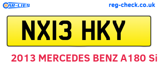 NX13HKY are the vehicle registration plates.