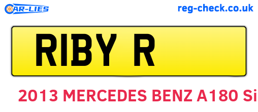 R1BYR are the vehicle registration plates.
