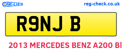 R9NJB are the vehicle registration plates.