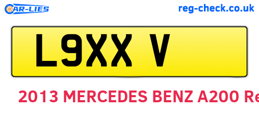 L9XXV are the vehicle registration plates.