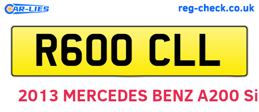 R600CLL are the vehicle registration plates.