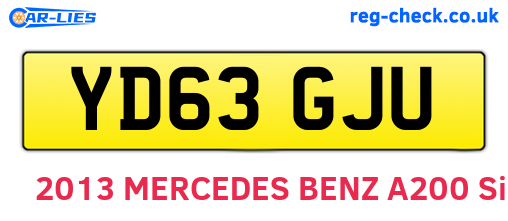 YD63GJU are the vehicle registration plates.