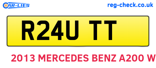 R24UTT are the vehicle registration plates.
