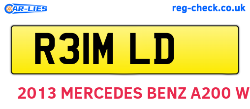R31MLD are the vehicle registration plates.