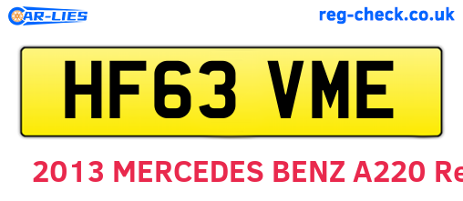 HF63VME are the vehicle registration plates.