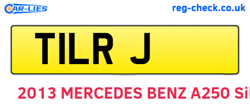 T1LRJ are the vehicle registration plates.