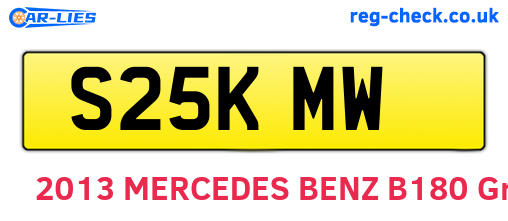S25KMW are the vehicle registration plates.