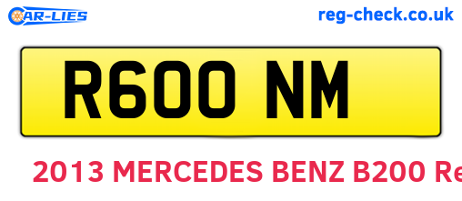 R60ONM are the vehicle registration plates.
