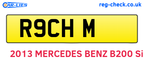 R9CHM are the vehicle registration plates.