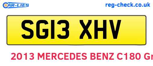 SG13XHV are the vehicle registration plates.