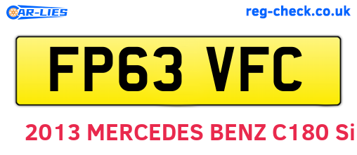 FP63VFC are the vehicle registration plates.