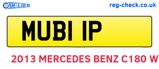 MUB11P are the vehicle registration plates.