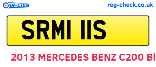 SRM111S are the vehicle registration plates.