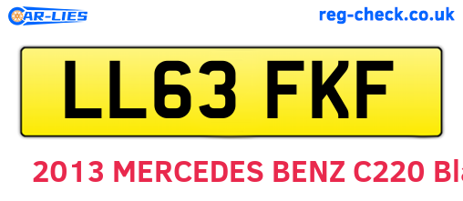 LL63FKF are the vehicle registration plates.
