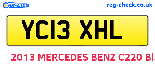 YC13XHL are the vehicle registration plates.