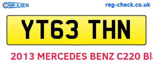 YT63THN are the vehicle registration plates.