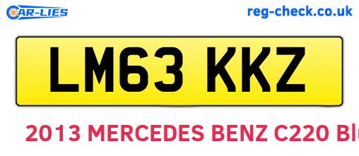 LM63KKZ are the vehicle registration plates.