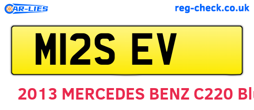 M12SEV are the vehicle registration plates.
