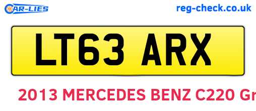 LT63ARX are the vehicle registration plates.
