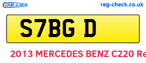 S7BGD are the vehicle registration plates.