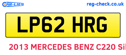 LP62HRG are the vehicle registration plates.