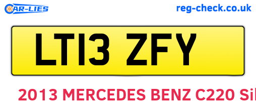 LT13ZFY are the vehicle registration plates.