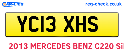 YC13XHS are the vehicle registration plates.