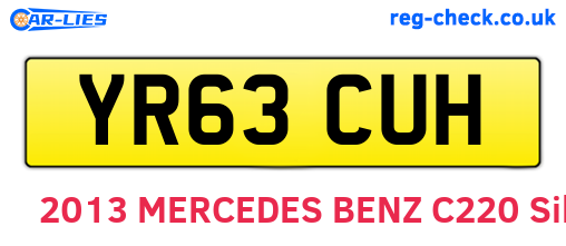 YR63CUH are the vehicle registration plates.