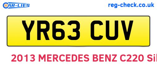 YR63CUV are the vehicle registration plates.