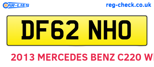 DF62NHO are the vehicle registration plates.