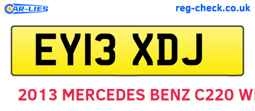 EY13XDJ are the vehicle registration plates.
