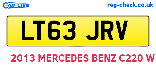 LT63JRV are the vehicle registration plates.