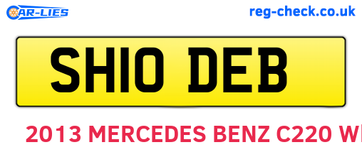 SH10DEB are the vehicle registration plates.