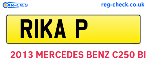 R1KAP are the vehicle registration plates.