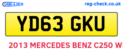 YD63GKU are the vehicle registration plates.
