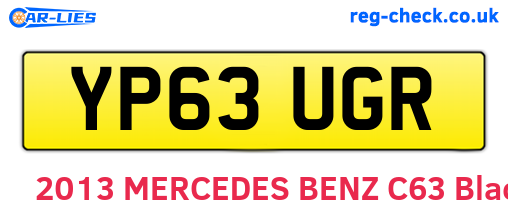 YP63UGR are the vehicle registration plates.