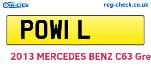 POW1L are the vehicle registration plates.