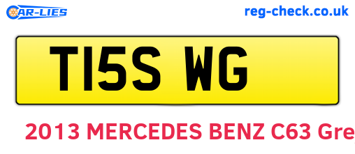 T15SWG are the vehicle registration plates.