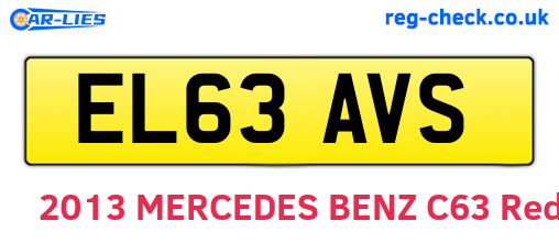EL63AVS are the vehicle registration plates.