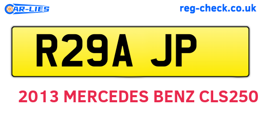 R29AJP are the vehicle registration plates.