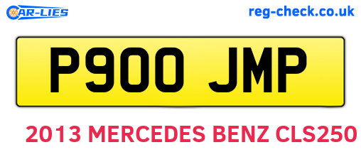P900JMP are the vehicle registration plates.
