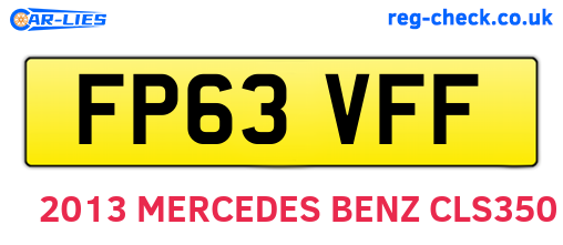 FP63VFF are the vehicle registration plates.