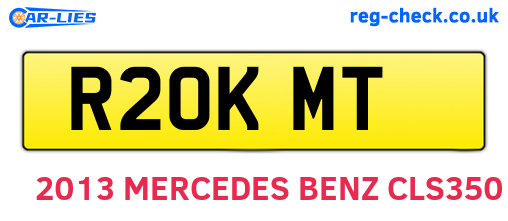 R20KMT are the vehicle registration plates.