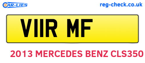 V11RMF are the vehicle registration plates.