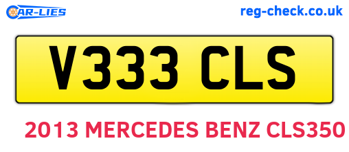 V333CLS are the vehicle registration plates.