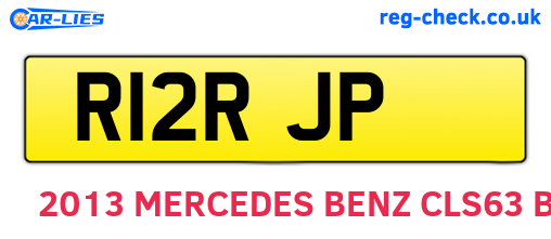 R12RJP are the vehicle registration plates.
