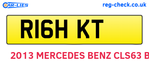 R16HKT are the vehicle registration plates.