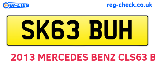 SK63BUH are the vehicle registration plates.