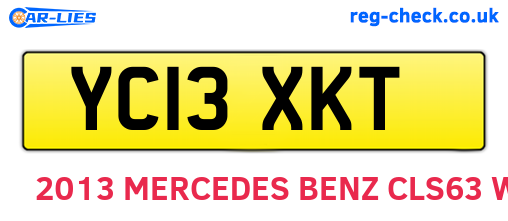 YC13XKT are the vehicle registration plates.