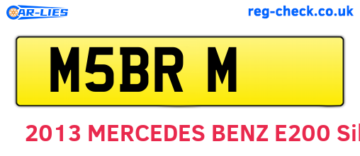 M5BRM are the vehicle registration plates.